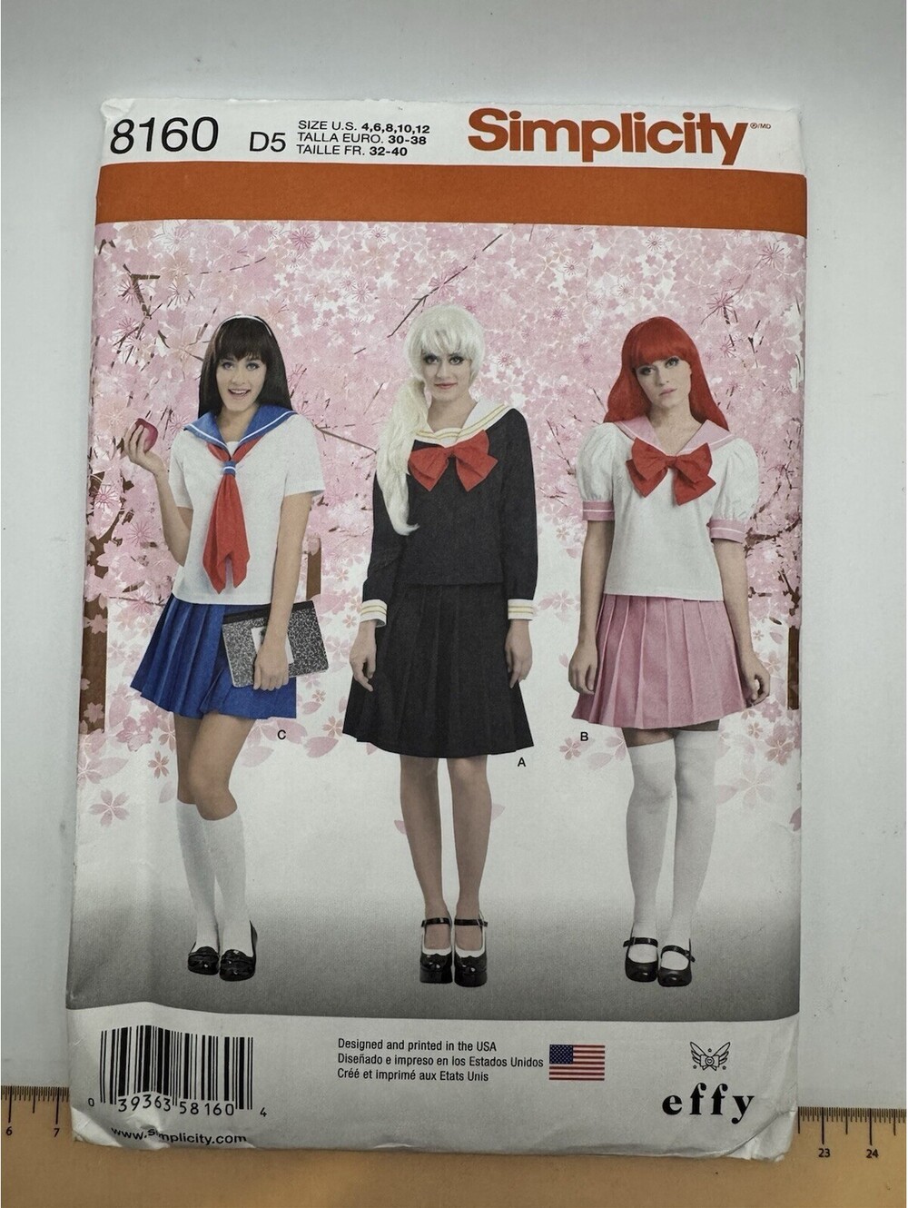 Simplicity Sewing Patterns Misses’ Cosplay 8160 Sizes 4 6 8 10 12 Uncut